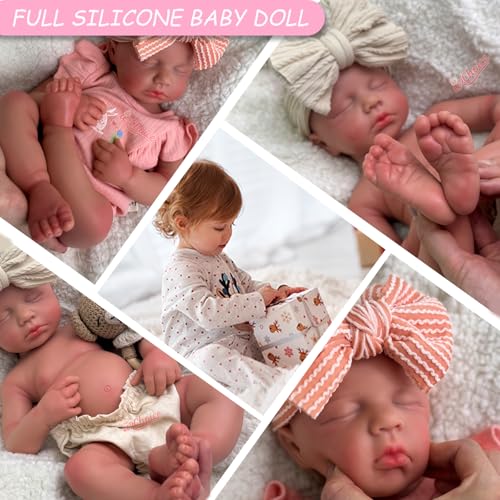 Muñeca Bebé Reborn de Silicona Realista 20 pulgadas miniatura 6