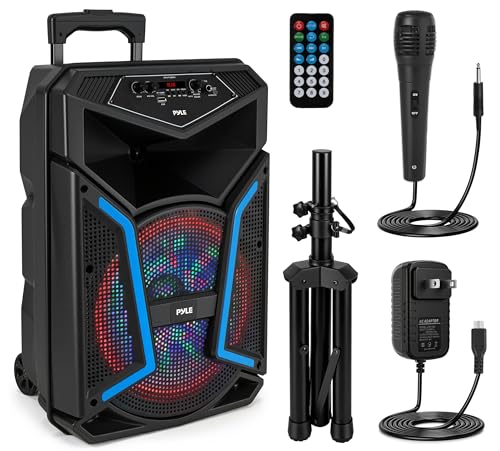 Pyle Portable Bluetooth PA Speaker System - 800W Outdoor...