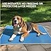 Navaris Kühlmatte für Hunde - Kühlmatte Hund - Selbstkühlende Hautiermatte mit Gel - Kühlmatte für Haustiere - Erfrischung für deinen Liebling - 60 x 90 cm - blau