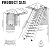 Ceiling Mount Attic Ladder?Retractable Attic Ladder Ceiling Pull Down System?Hidden Mount Attic Extension Stairs for Garage?660-Pound Load Capacity