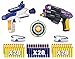 Riviax - Pistolets Jouets pour Enfants avec Fléchettes en Mousse, 2 Blasters Galactiques + 60 Balles / Flèches + 2 Lunettes de Protection et 1 Cible de Tir, Cadeau d'anniversaire Enfants 3-12 Ans