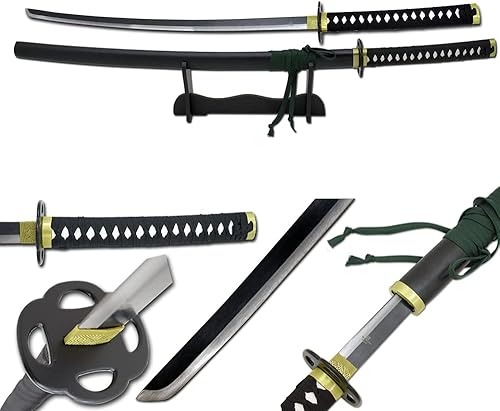 Miniatura 15 de Snake Eye Tactical Clásica - Espada samurái Katana de dos tonos con soporte de exhibición