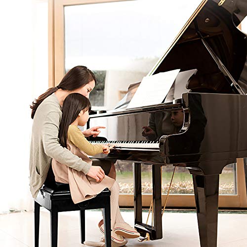 Banc de piano tabouret en cuir taille duo robuste avec rangement
