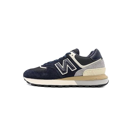 New Balance Unisex 574 V2 Lace-Up Sneaker, Navy/White, 9.5 US Men