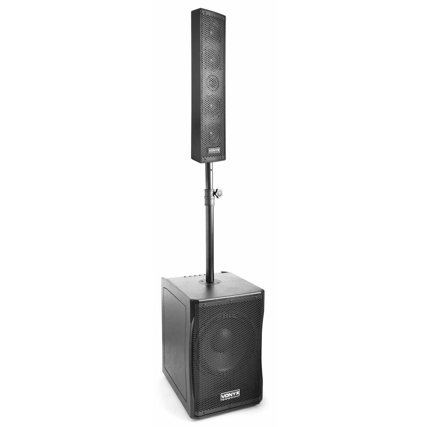 VONYX VX1200 Kit Sono DJ - Système Audio 2.2 Actif - 1500W, Idéal pour Animer Vos Soirées