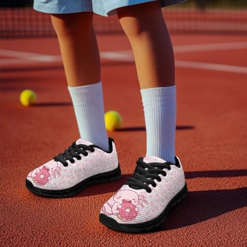 Kids Animal Sneaker Cozy Lightweight Walking Shoes for Litter Kids Lace-Up Breathable Anti-Skid Running Shoes for Big Kid US 11-53