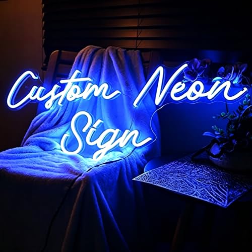 Product Image of the WNAKSEN Custom Neon Signs, Neon Sign Customizable for Wall Decor, Personalized Neon Sign for Wedding Birthday Party Gift Bedroom Man Cave Bar Store Business Shop Name Logo Sign