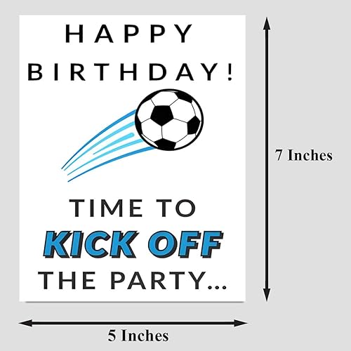 Miniatura 2 de Cumpleaños de inicio, tarjeta de cumpleaños de fútbol, tarjeta divertida para esposa, marido, novio, novia, mamá, papá, tarjeta para él, su amigo,