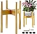 ZPirates Golden Plant Stand for Indoor - Adjustable, for 8 10 12 Inch Planter Pots and Flower Vases - Gold