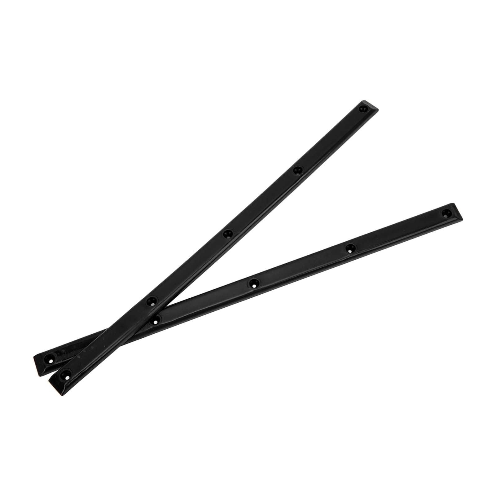 Rib Bones Szyny, Trwałe Stabilne Elastyczne Błyszcząca Deskorolka Odporne na Zużycie Szyny Wygląd Longboard Ribs BonesCzarny