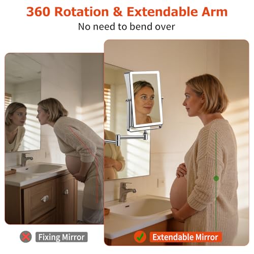 Espejo de Maquillaje de Pared Recargable FUNTOUCH 5000mAh miniatura 6