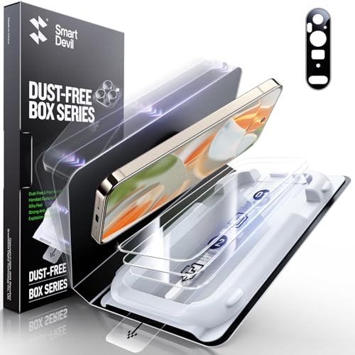 SMARTDEVIL [3+1 Pack Screen Protector For Google Pixel 9 Pro XL With Camera Lens Protector, Finger Print Reader Compatible, Clear 9H Tempered Glass Film, Fast & Easy Installation