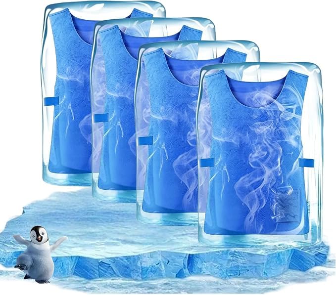 Chaleco refrigerante PVA impermeable con tecnología de enfriamiento físico y chaleco de hielo
