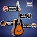 Hola! Music 3/4 Size Acoustic Guitar Bundle for Beginners, 6 String Beginner Solid Spruce Top Acoustic Guitar With Rosewood FIngerboard, 36 inch, Sunburst