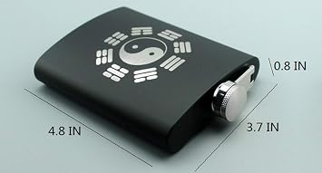 Portable Stainless Steel Hip Flask (Wolf)
