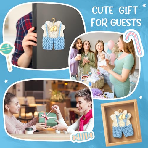 Imanes Decorativos de Suéter para Baby Shower x15 miniatura 5