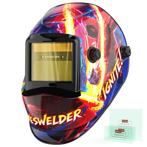 Image of YESWELDER Auto Darkening Welding Helmet 1 /1 /1 /1 True Color, LYG-L600A
