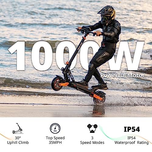 Image of KUKIRIN G2 Max Electric Scooter with Seat, Powerful 1000W Motor, 35 MPH Max Speed, 50 Miles Range, 48V /20Ah Large Capacity Battery, Dual Brake Folding Fast e Scooter for Adult (G2max /1000W /20AH)