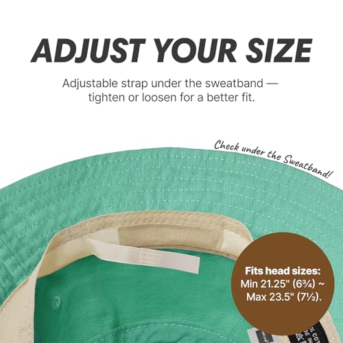 Image of Hot Summer Bucket Hat Trendy Cotton Sun Cap for Beach Golf Fishing | Breathable cotton, fun outdoor vacation style, packable boonie design for men and women