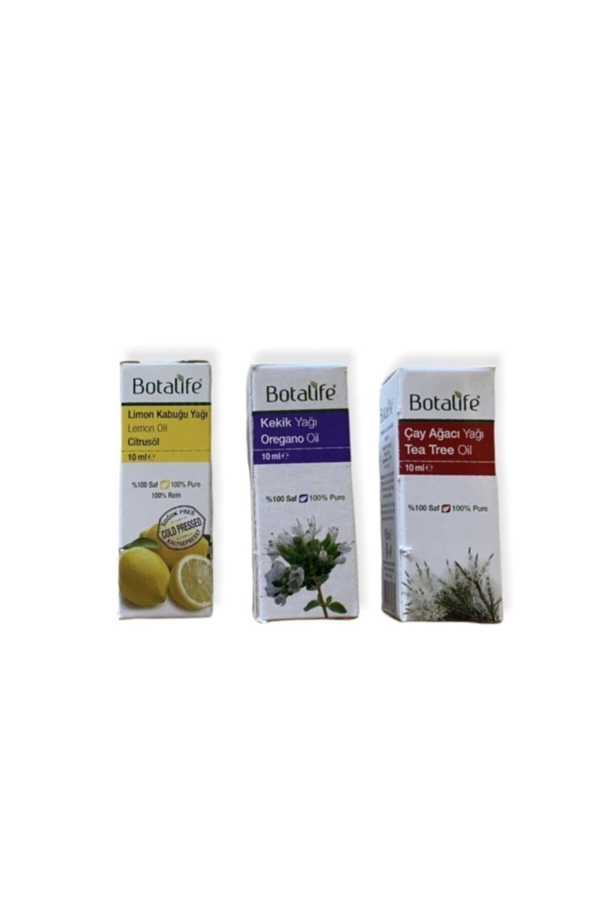Botalife Defans Serisi Kekik & Çay Ağacı & Limon Yağı 10 Ml%100 Saf 3'lü Uçucu Yağ Seti,skbtlf0048dfns03