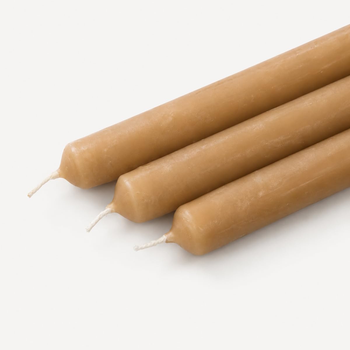 Las Velas de Mariano Pack de 3 Velas Artesanal 23 cm para Rituales y Meditación (Canela)