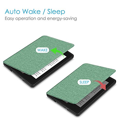 Image of Fintie Slimshell Case for 6 inch Kindle Paperwhite (10th Generation, 2018 Release) - Premium Lightweight PU Leather Cover with Auto Sleep /Wake for Amazon Kindle Paperwhite E-Reader, Sage