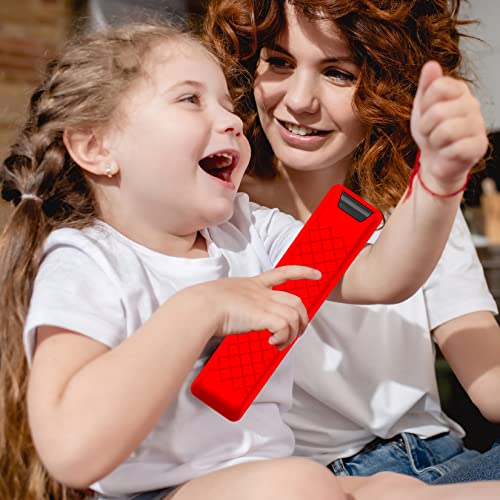 Image of Case Compatible with Samsung Smart TV Remote Controller BN59 Series, Light Weight Silicone Cover Protector Shockproof Anti-Slip Remote Skin Sleeve - Red