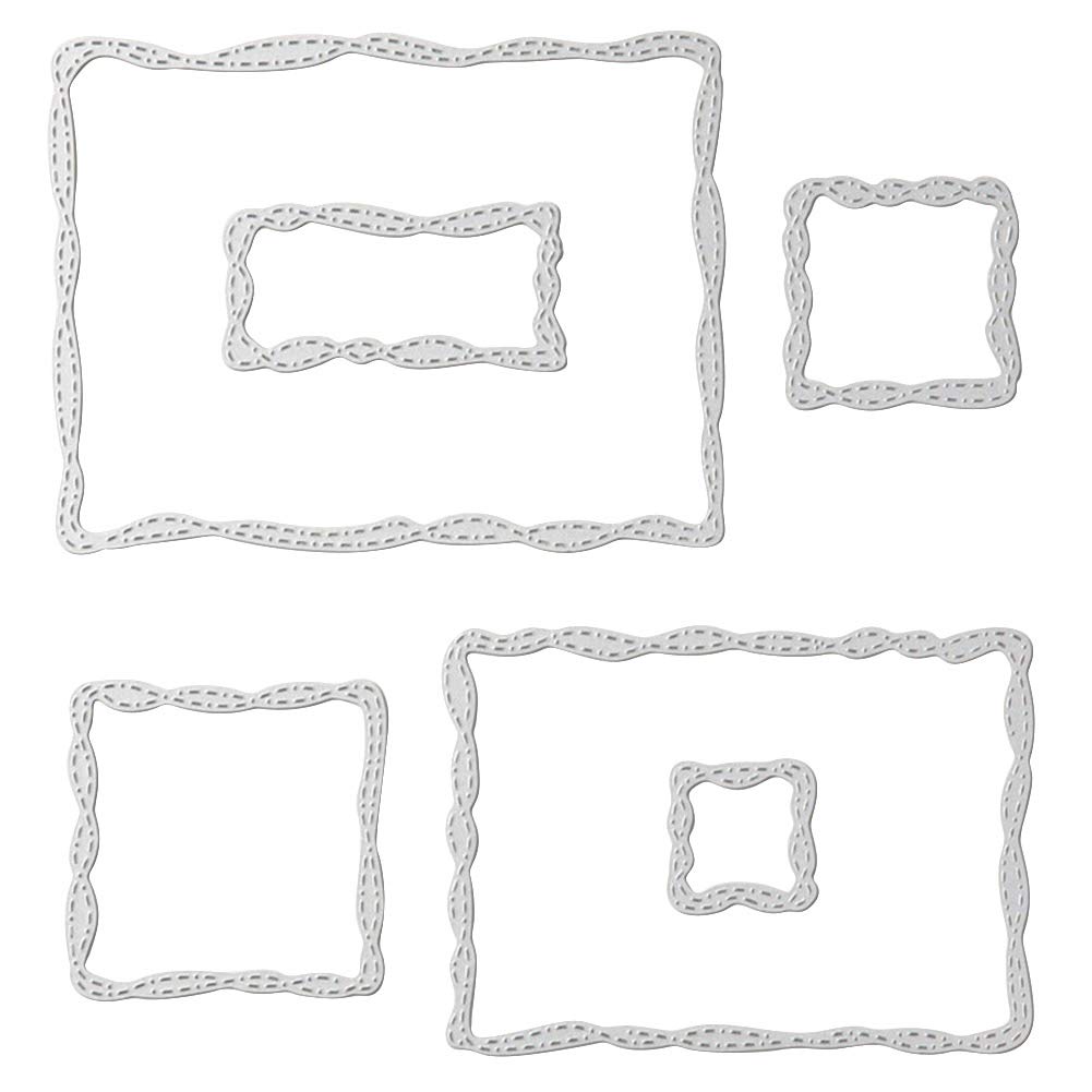 Square Frame Metal Cutting Dies Embossing Stencil Die Cuts for Card Making Scrapbooking Paper Craft Album Stamps DIY Décor
