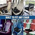 Everlasting Comfort Doctor Recommended Memory Foam Seat Cushion for Office Chairs & Car - Ergonomic Office Desk Accessories - Cushions for Tailbone Pain Relief, Sciatica (Black, Large) - Image 4