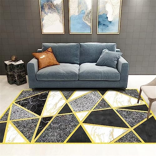 Tapis chambre enfant durable gris et marbre moderne de 200X250Cm