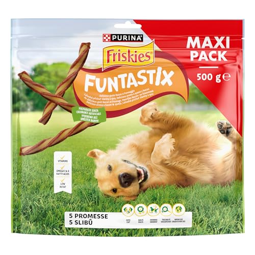 Purina Friskies Funtastix, Snacks, premios, chuches para Perros, 1 Maxipacks de 500g