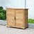 TAKUKA Outdoor Storage Cabinet with 2 Shelves, Wooden Garden Shed with Double Doors& Waterproof Roof?Outside Utility Tool Organizer for Garden Farm Backyard