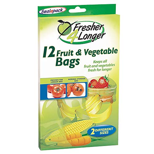 3 Packs of 12 Sealapack Fruit & Vegetable Storage Bags Fresh keep fresher longer