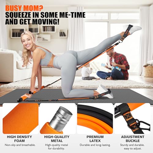 Kutize STRENGTH TRAINING EQUIPMENT Pilates Bar Kit With Resistance Bands, Pilates Equipment, Multifunctional Pilates Bar For Women & Men, Pilates Bar Kit For For Hip, Back, Arm, Full-Body Workouts, Home Gym Strength Training Equipment thumb #5