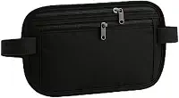 Pochete Doleira Premium Antifurto Slim Impermeável Com Zíper, Alça Ajustável, Ideal Para Viagem, Corrida E Uso Diário, Marca VARENZIA
