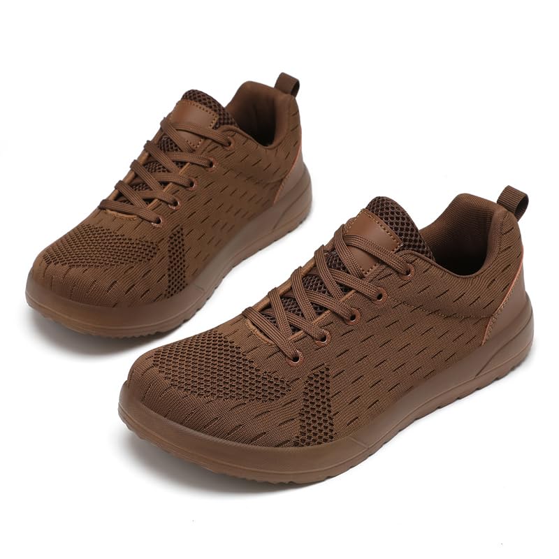 Image of Men Non-Slip Work Shoes Tennis Gym Sneakers Breathable Slip Resistant Lightweight and Comfortable for All-Day Wear Sports and Walking