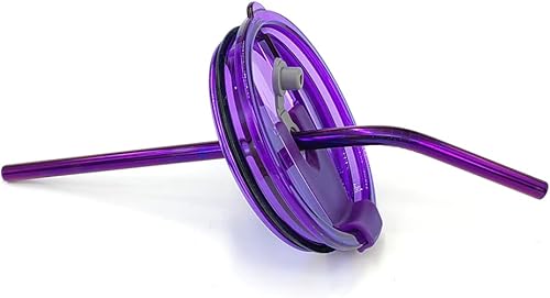 Miniatura 5 de Paquete de 3 tapas para vasos Yeti de 30 onzas con popote de acero inoxidable a prueba de derrames para vasos Yeti Rambler y Ozark Trail