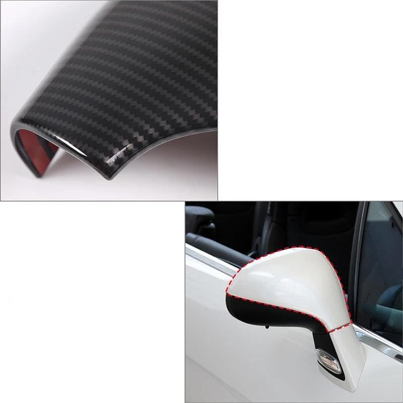 Calotte specchietti Per Peugeot 207 308 2006- 2013 2014 ABS Struttura In Fibra Di Carbonio Porta Laterale Specchietto Retrovisore Copertura Della Protezione Trim Esterno Alloggiamento dello specchio