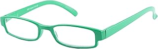 Emy Optical Occhiali da lettura colorati uomo donna per la presbiopia con astuccio in tinta compreso di laccetto e microfibra modello 3718 (+3.50 Diottria, Verde)