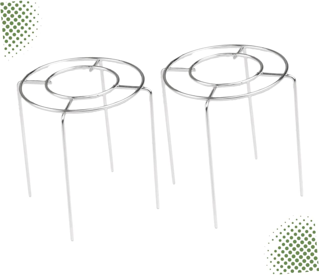 Garneck 2pcs Stainless Steel Round Steamer Rack Diameter Cake Cooling Stand Dishwasher for Cooling Cakes More for Efficient Air Circulation