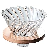 Thrivinger 400ML Glas Kaffeetropfer und Topf Set mit Kaffeetropfer Set Glas für Kaffeefilterung und mehr abgedecktes Glas Kaffeemaschine Kaffeeset Fitting