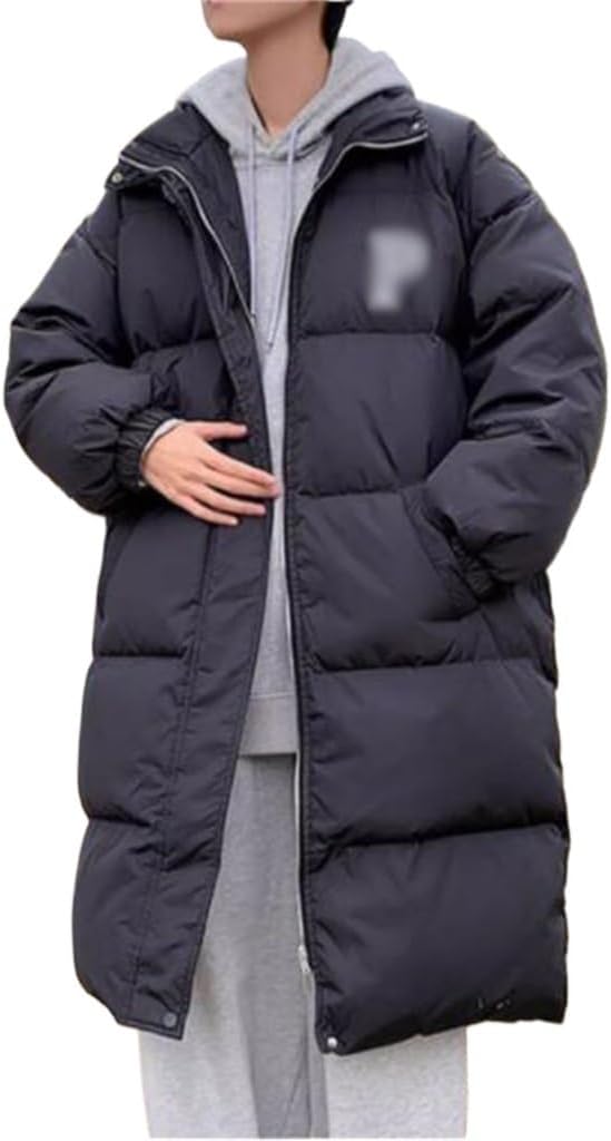 VIDI Standing Collar Bread Clothing Over The Knee Coat In The Long Down Jacket Winter Korean Version Loose