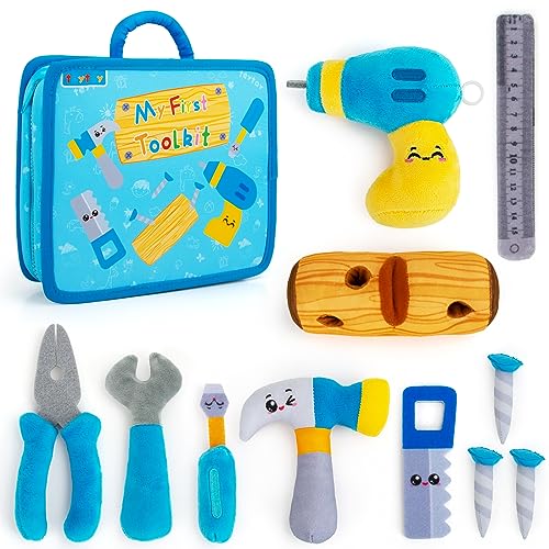 teytoy My 1st Toolbox Playset, Baby Tool Set for 1 Year Old, Pretend