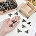 NBEADS 52 Pcs Antique Alloy Box Legs with 104 Pcs Screws, Vintage Tool Box Feets Retro Design Decorative Box Legs for Wooden Cases Jewelry Boxes Gift Boxes Toolbox Cabinets
