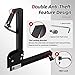 TKKEUEP Anti-Theft Feature Hitch Spare Tire Carrier, Foldable Trailer Hitch Mount Spare Tire Carrier Universal Fits SUV Pickup Trucks Cars with Standard 2'' Receiver,Max 100 LBS