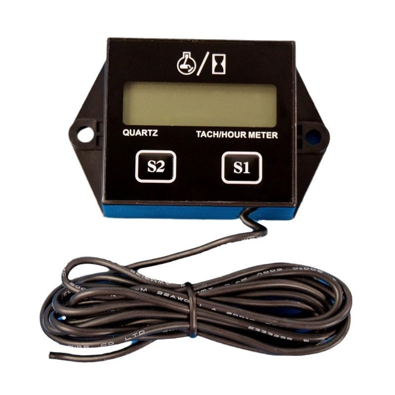 MIPPO® Designeez Digital Tachometer Hour Meter | LCD Display for 2 & 4 Stroke Engine RPM, Spark Plugs, Tacho Gauge, Spin Gauge-image-8