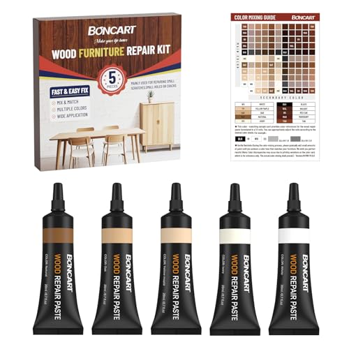 Boncart Wood Furniture Repair Kit, Wood Touch up Fillers, Repair Scrat