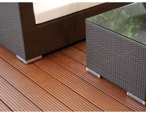 Terrassendiele Bangkirai | 25 x 145 mm | Länge 4,57 m | Fein Geriffelt, Pinhole | Standard Qualität | Holz-Terrassendiele