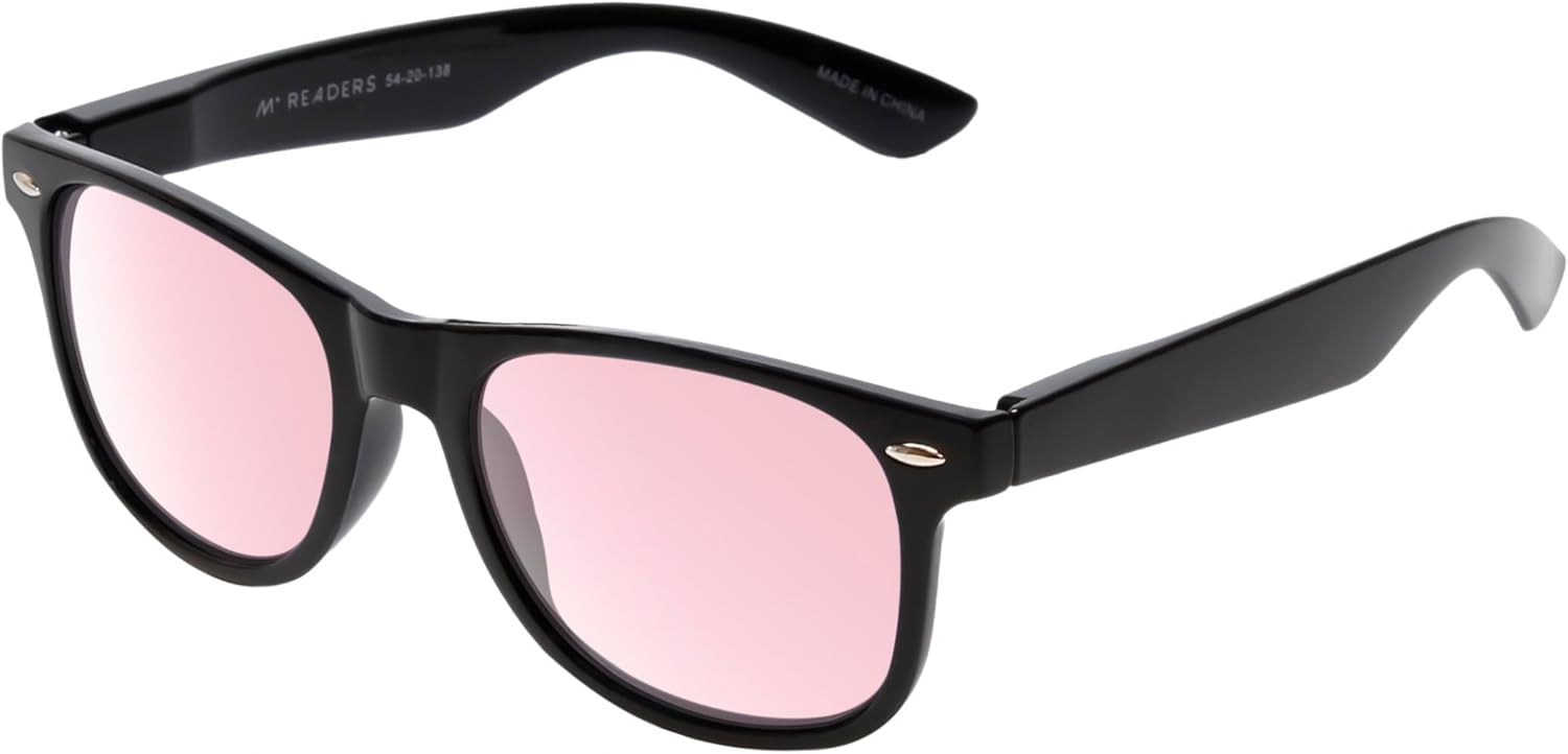 Melbourne Panthos Pink Tint FL-41 Reading Glasses Men Women Blue Light Sensitivity Migraine FL41 Photophobia Readers