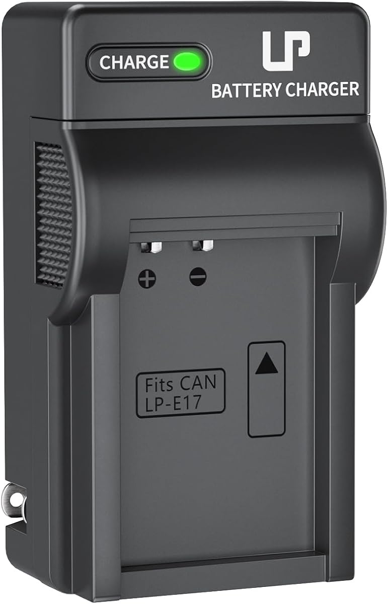 LP LP-E17 Battery Charger, Charger Compatible with Canon EOS Rebel T7i, T6i, T6s, SL3, SL2, 77D, 9000D, 8000D, 800D, 760D, 750D, 200D, M6, M5, M3, Kiss X8i DSLR Cameras & More(NOT for T7, T6, T5, T3)